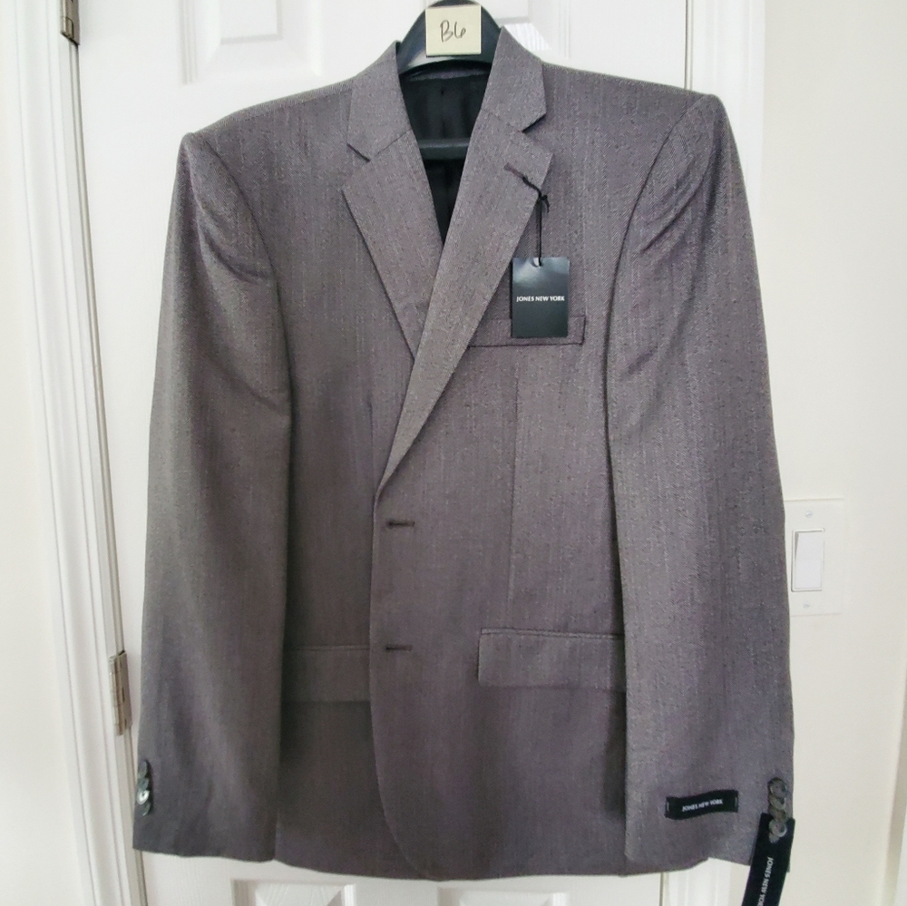 Jones New York CHARCOAL  Blazer Sportscoat R40